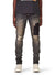 Purple-Brand Jeans - Grey Black Patched - P001