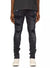 Purple-Brand Jeans - Black Wash Paint Splattered - P001