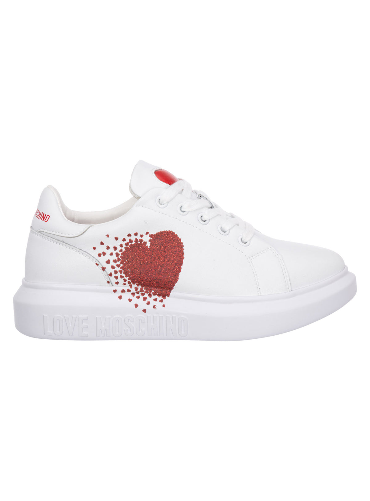 Moschino Shoes - Women's Sneakers With Heart - White