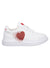 Moschino Shoes - Women's Sneakers With Heart - White - JA15154G1EIA0100