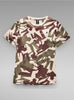 G-Star T-Shirt - Camo Logo - Dk Brick Peacehand - D21379