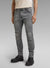 G-star Jeans - 5620 3D Zip Knee Skinny - Sun Faded Moon Grey Scar Restored - D01252-C910-C951