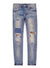 Purple-Brand Jeans - Mid Indigo Animal Repair - P001
