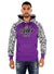 George V Hoodie - Zebra - Purple - GV2086