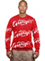 George V Sweater - Avenue Paris Allover - Red - GVT-105