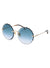 Chloe Glasses - Rosie Round Frame Metal - Blue - CH0047S - 002