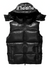 Purple-Brand Vest - Nylon Puffer - Black - P623-PBBV423