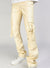 Kloud9 Leather Pants - Stacked Pockets - Cream - P23660