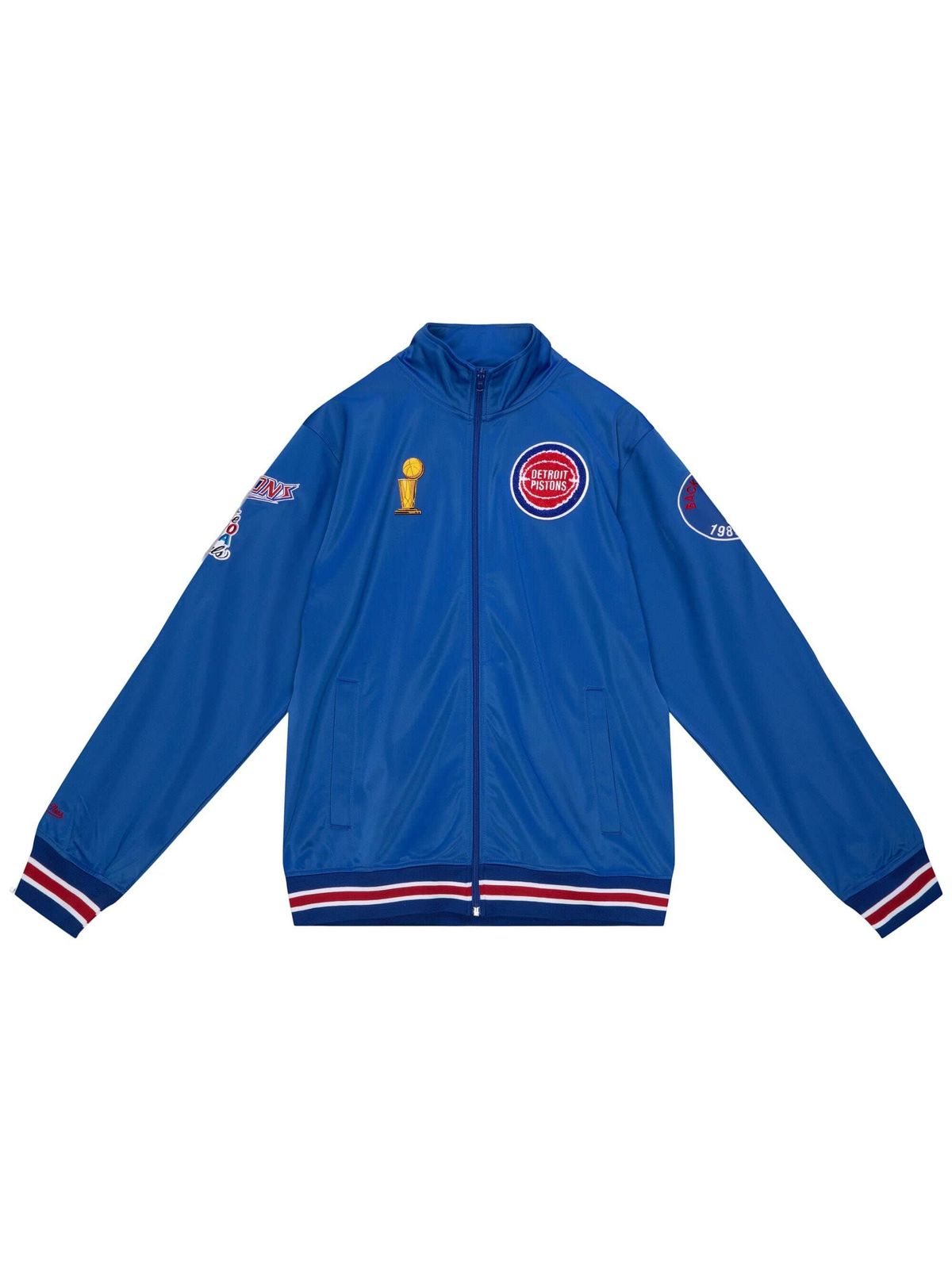 Mitchell & Ness Men's Detroit Pistons Team History Warm Up Jacket