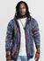 Coogi Hoodie - Classic Zip - Blue And Red - X0150173