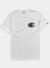 Champion T-Shirt - Infused Felt Logo Heritage - White