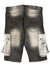 Focus Shorts - Contrast Cargo Distressed - Grey - 4303S