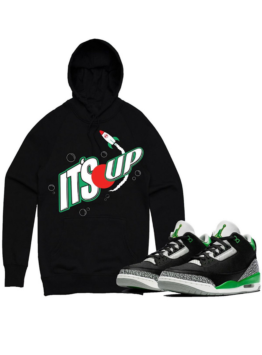 PG Apparel Hoodie - It's Up - Black and Green – Vengeance78