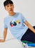 Lacoste T-Shirt - Patchwork Crocodile - Light Blue Blue-HBP - TH0822