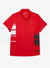 Lacoste T-Shirt - Color-Block Polo - Red And White - DH0866