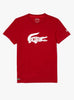 Lacoste T-Shirt - Croc Print - Red-5SX - TH6907