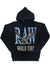 Rawyalty Hoodie - World Tour Eagle - Black And Sky Blue