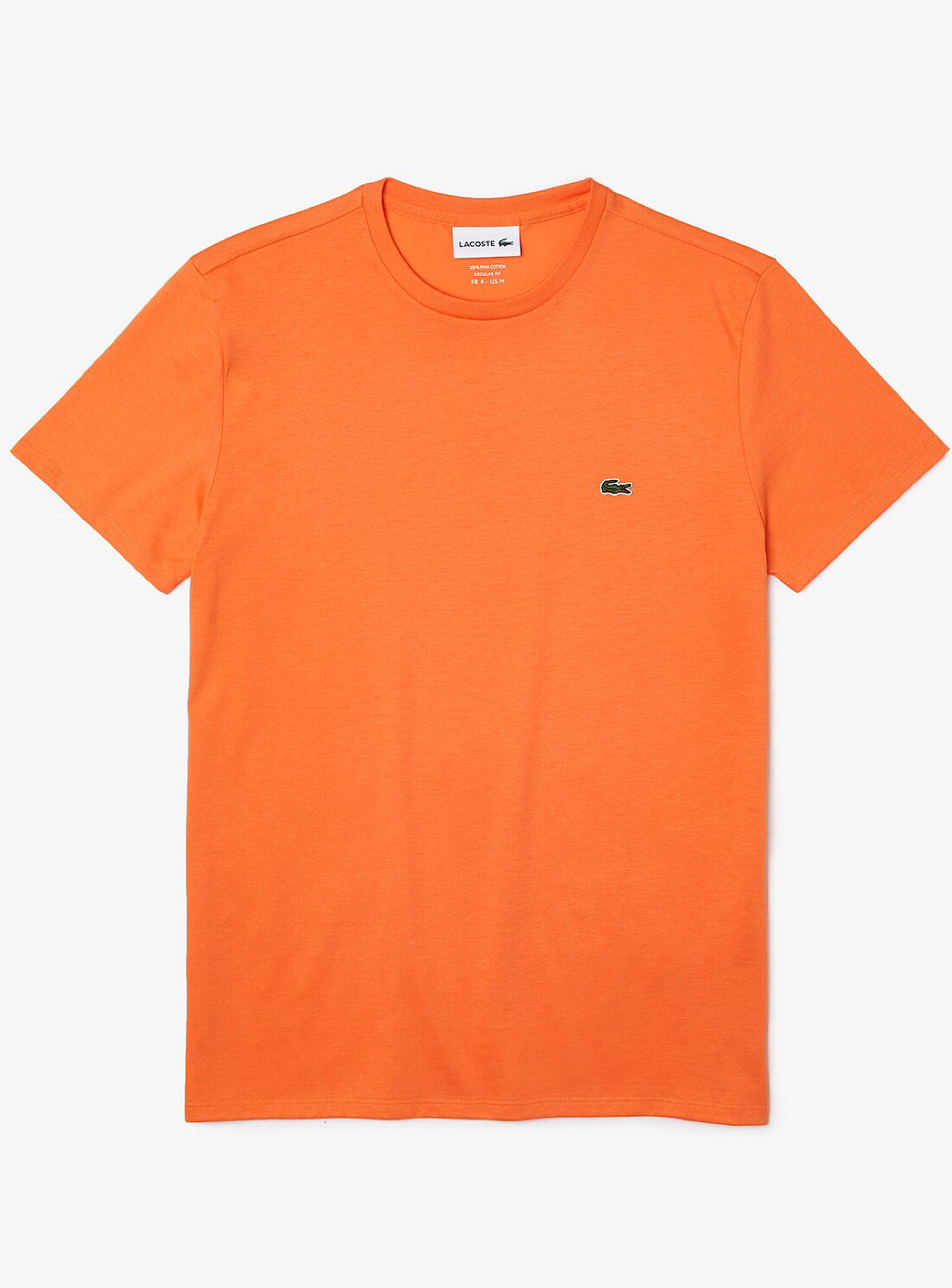 T-Shirt - Crewneck Pima Cotton Jersey - Orange-NPB TH6709 –