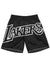 Mitchell & Ness Shorts - Big Face LA Lakers - Black And White - PSHR1062