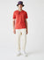Lacoste T-Shirt - V-Neck Pima Cotton Jersey  - Red-67G - TH6710