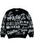 Majestik Sweater - Graffiti - Black And White - SW2239