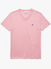 Lacoste T-Shirt - V-Neck Pima Cotton Jersey - Pink-7SY - TH6710