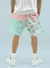 Outrank Shorts - Money Flows - Mint And Pink - ORS055