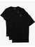 Lacoste T-Shirt - V-Neck Slim Fit 3-Pack - Black - TH3374