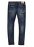 Purple-Brand Jeans - Stitches And Paint - Dark Blue And Multi - P001