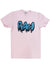 Rawyalty T-Shirt - Raw Drip Bling - Pink And Aqua