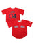 Kids Mitchell & Ness Jersey -  BP MLB Red Sox Ortiz 34 - Red