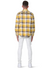 Purple-Brand Shirt - Plaid - Yellow - P331-PSYN223