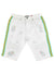 Makobi Jean Shorts - Stripe - White/Green - M757 - Vengeance78