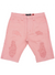 Makobi Shorts - Shredded Denim - Salmon Pink - M971