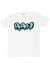 Rawyalty T-Shirt - Raw Drip - White And Aqua