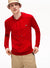 Lacoste Hoodie - LS Cotton Shirt - Red-240 - TH9349