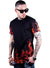 George V T-Shirt - Flames - Black - GV-2030 - Vengeance78