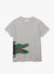 Lacoste Kids T-Shirt - Big Green Croc - Grey - TJ6847