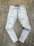 Denim City Jeans - Rip N Repair - Teal Snake Stitch - Light Blue Wash