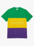 Lacoste T-Shirt - 3D Lettered Colorblock - Green With Yellow And Purple - TH7059