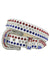 DNA Belt - Stones - White Leather With Red Blue And White Stones - Vengeance78