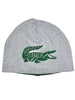 Lacoste Hat - Reversible Beanie - Grey Chine And Green-132 - RB2186 51 Y9K