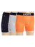 Lacoste Underwear - Casual Stretch Briefs 3-Pack - Navy Blue with Grey and Orange - 6H6564-51 PMF