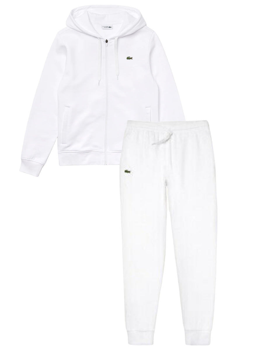Lacoste Sweatsuit - Solid Fleece - White - SH9626 51 001 – Vengeance78