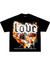 L.O.V.E Apparel T-Shirt - Flame Heart - Black