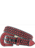 Karma Belt - Alligator - Black With Red Stones - Style 12