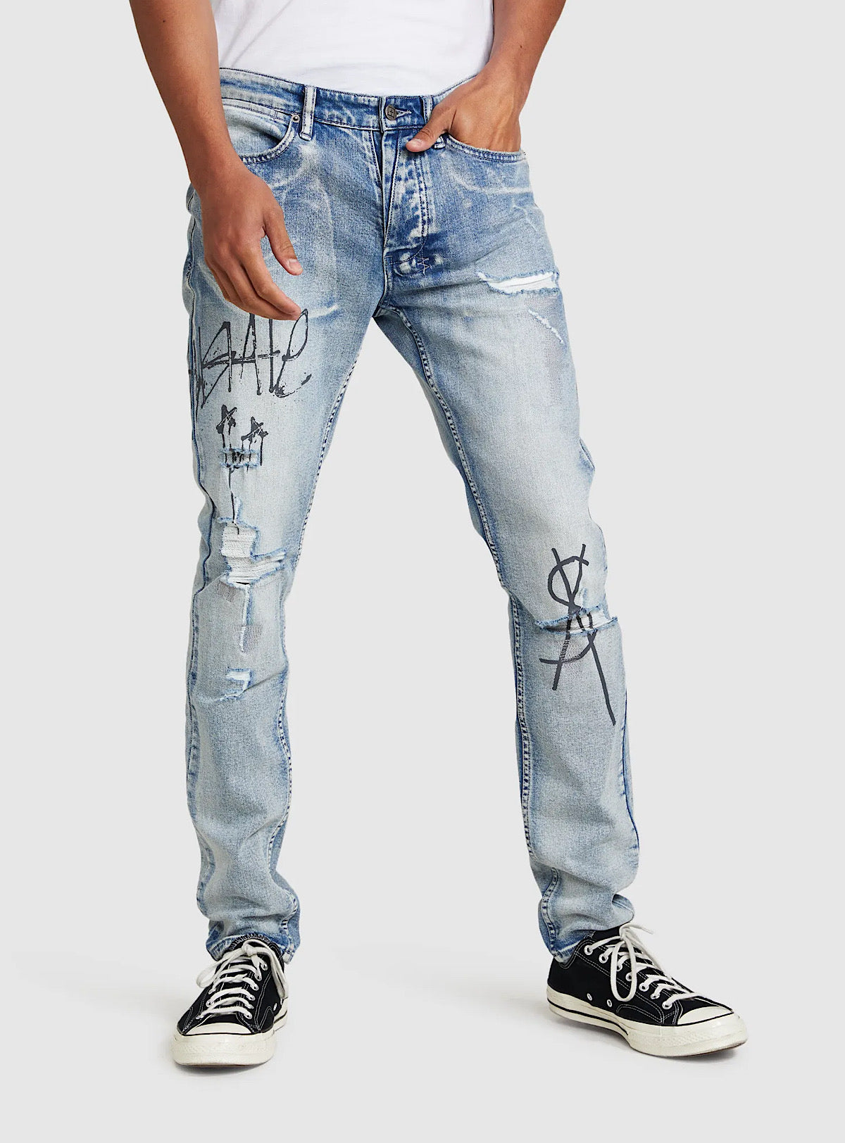 Ksubi Jeans - Van Winkle Graffiti - Blue - 5000006334 – Vengeance78