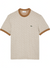 Lacoste T-Shirt - Regular Fit Monogram Jacquard - Brown  - TH143751