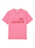 Lacoste T-Shirt - Vintage Print Organic Cotton - Pink-2R3 - TH5440