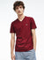 Lacoste - V-Neck Pima Cotton Jersey - T-Shirt - Bordeaux - Th6710 - Vengeance78